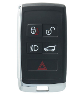 Coque de clé compatible pour Land Rover et Jaguar E-Pace, F-Pace, I-Pace 5 boutons Coque de clé compatible pour Land Rover et Jaguar E-Pace, F-Pace, I-Pace 5 boutons