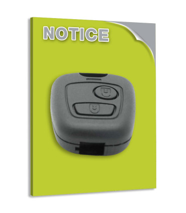 Programmation manuelle télécommande CITROEN BERLINGO 1ère gen 1996 à 2007