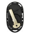 Coque de clé 4 boutons pour Fiat e500 et Abarth 500e 2020+ SIP22 Coque de clé 4 boutons pour Fiat e500 et Abarth 500e 2020+ SIP22