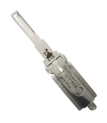 Lishi FB107 Clio V VA8 (VA2 7-cut) Dr Bt crocheteur décodeur 2-in-1 Mr Li