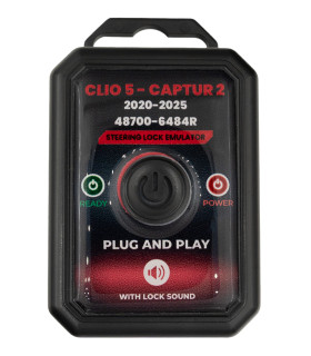 Emulateur de verrou de colonne Renault Clio 5 Captur 2 Zoé Arkana 48700-6484R ESL/ELV Emulateur de verrou de colonne Renault Clio 5 Captur 2 Zoé Arkana 48700-6484R ESL/ELV