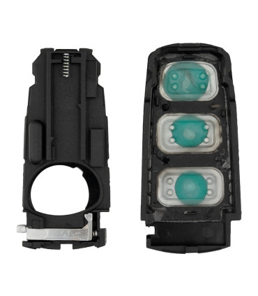 Coque de clé 3 boutons compatible Volkswagen Passat et Passat CC HU66 main s libres  et non mains libres