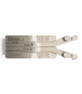 Lishi TOY40 v2 Dr Bt Lexus Toyota Mitsubishi Kia crocheteur décodeur 2-in-1 Mr Li Lishi TOY40 v2 Dr Bt Lexus Toyota Mitsubishi Kia crocheteur décodeur 2-in-1 Mr Li