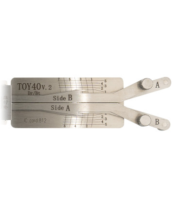 Lishi TOY40 v2 Dr Bt Lexus Toyota Mitsubishi Kia crocheteur décodeur 2-in-1 Mr Li