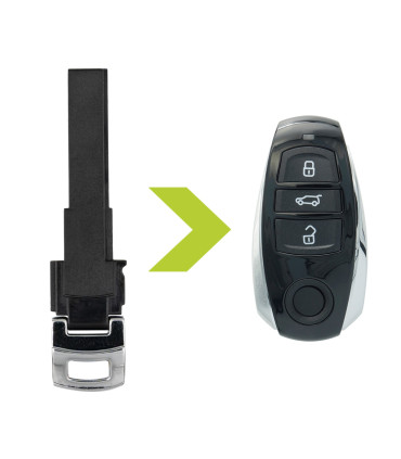 Lame de secours HU66 plastique pour clé Volkswagen Touareg 7P6959754AL 7P6959754AP