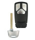 Coque de clé Audi 3 boutons lame HU162T MLB