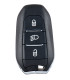 Télécommande Peugeot Citroen DS Mains libres 3 boutons PCF7953M 4A HITAG AES