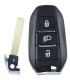 Télécommande Peugeot Citroen DS Mains libres 3 boutons PCF7953M 4A HITAG AES